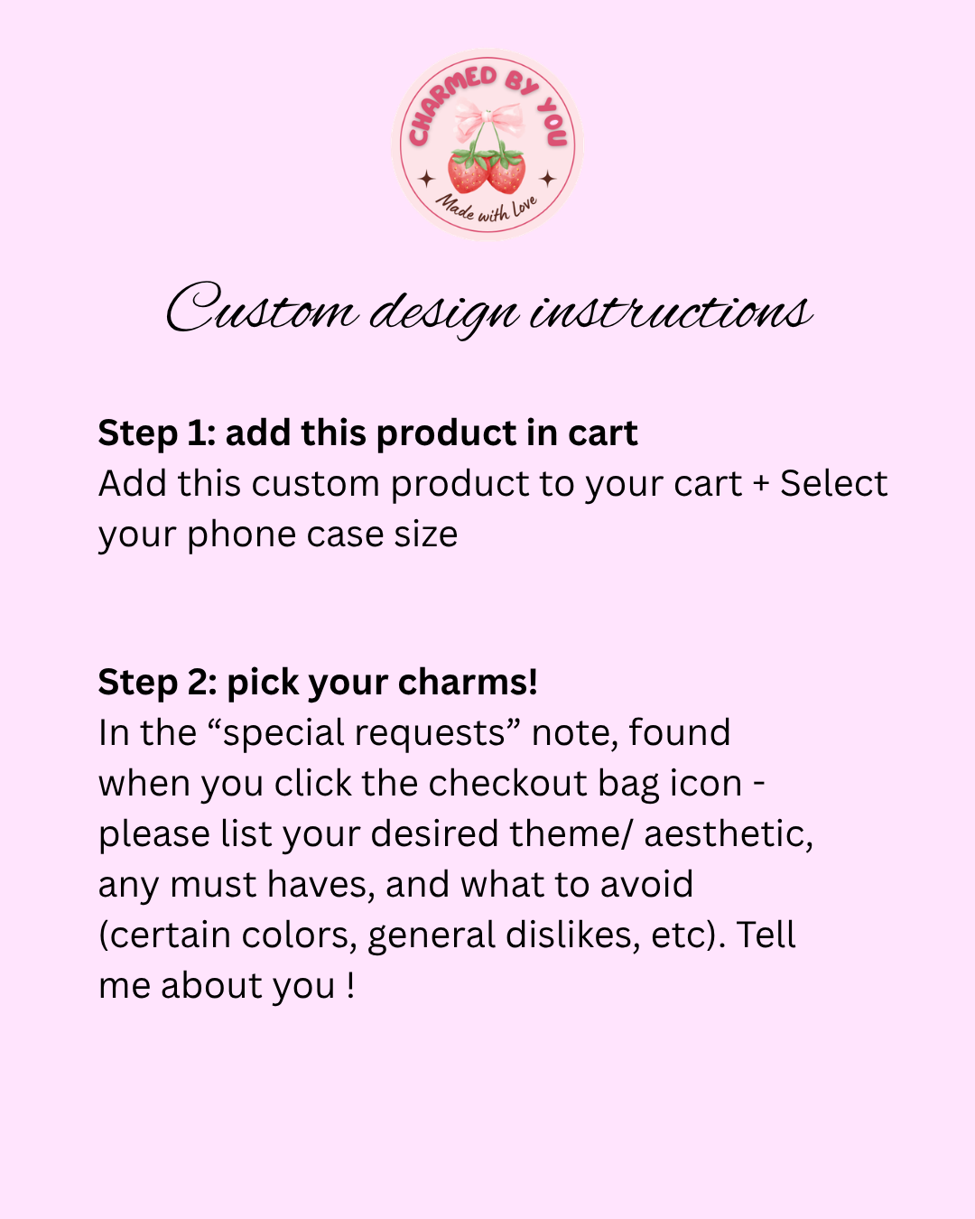 Create-Your-Own  |  Custom Charm Phone Case