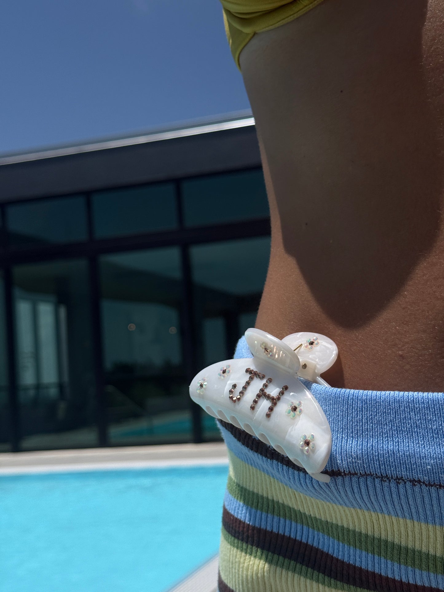 Custom Bedazzled Claw Clip