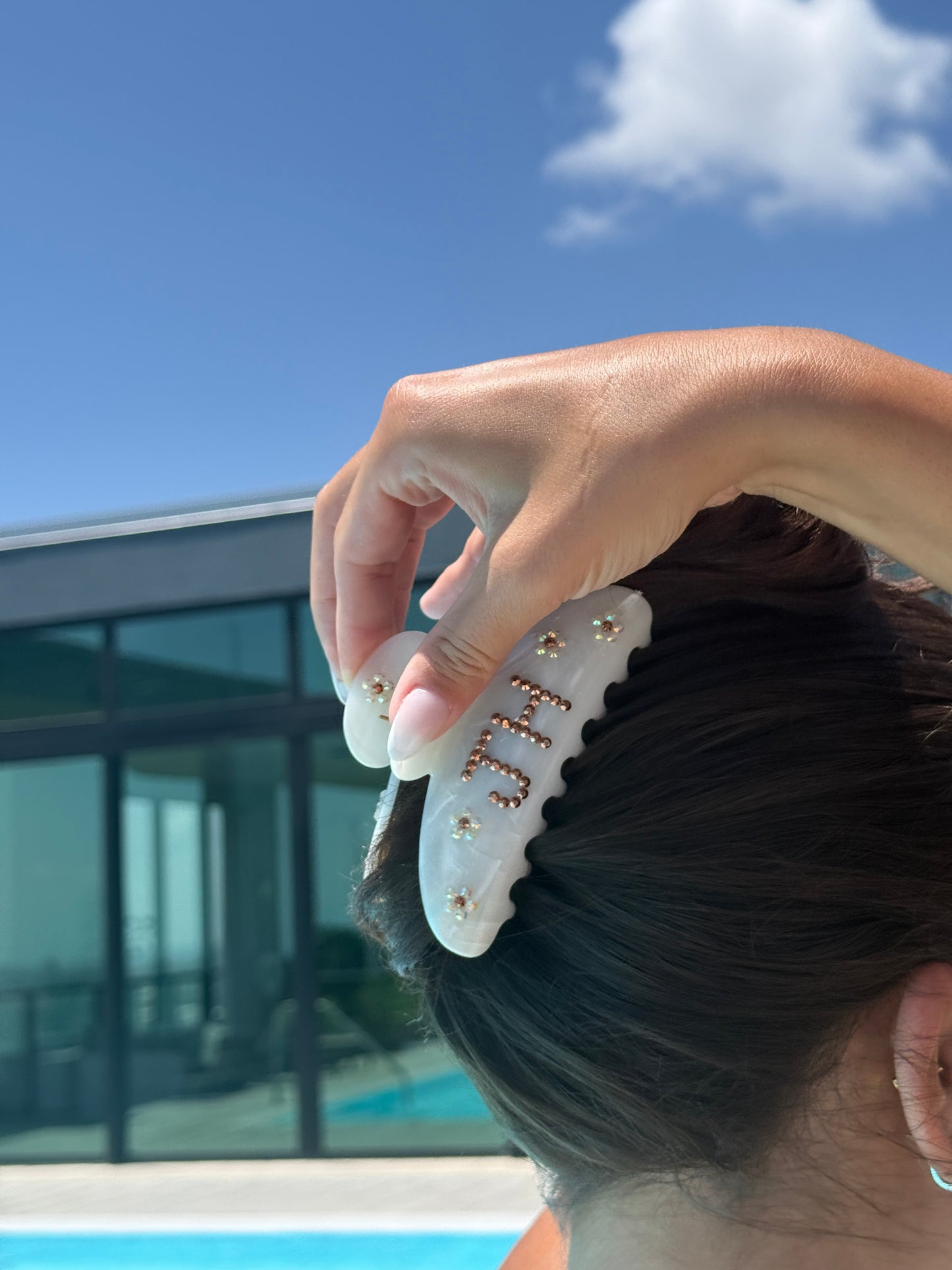 Custom Bedazzled Claw Clip