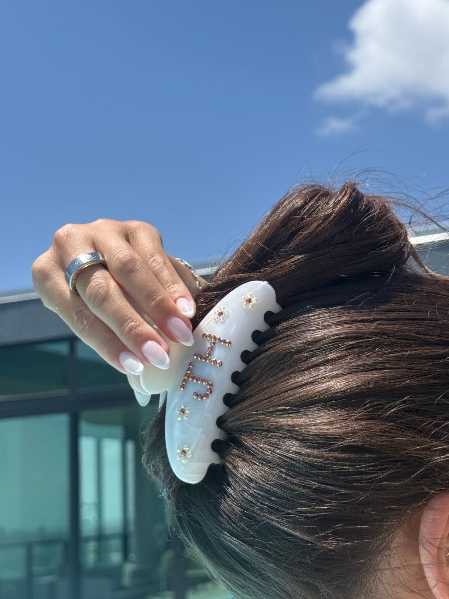 Custom Bedazzled Claw Clip